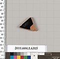 Terracotta fragment of a kylix (drinking cup), Terracotta, Greek, Attic