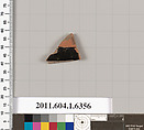 Terracotta fragment of a kylix (drinking cup), Terracotta, Greek, Attic
