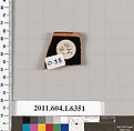 Terracotta rim fragment of a kylix (drinking cup), Terracotta, Greek, Attic