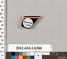 Terracotta rim fragment of a kylix (drinking cup), Terracotta, Greek, Attic