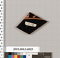 Terracotta fragment of a kylix (drinking cup), Terracotta, Greek, Attic
