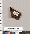 Terracotta fragment of a kylix (drinking cup), Terracotta, Greek, Attic