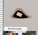 Terracotta fragment of a kylix (drinking cup), Terracotta, Greek, Attic