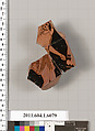 Terracotta fragment of a kylix (drinking cup), Attributed to Apollodoros [DvB], Terracotta, Greek, Attic