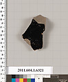 Terracotta fragment of a kylix (drinking cup), Terracotta, Greek, Attic