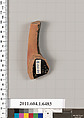 Terracotta fragment of a kylix (drinking cup), Terracotta, Greek, Attic