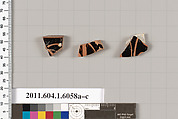 Terracotta fragments of kylikes (drinking cups), Terracotta, Greek, Attic