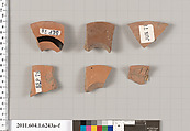 Terracotta fragments of kylikes (drinking cups), Terracotta, Greek, Attic