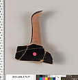 Terracotta fragment of a kylix (drinking cup), Terracotta, Greek, Attic