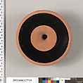 Terracotta fragment of a kylix (drinking cup), Terracotta, Greek, Attic