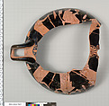 Terracotta fragment of a kylix (drinking cup), Attributed to the Sabouroff Painter [DvB], Terracotta, Greek, Attic