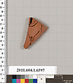 Terracotta fragment of a kylix (drinking cup), Terracotta, Greek, Attic