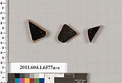 Terracotta fragments of kylikes (drinking cups), Terracotta, Greek, Attic