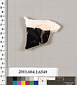 Terracotta fragment of a kylix (drinking cup), Terracotta, Greek, Attic