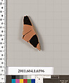 Terracotta fragment of a kylix (drinking cup), Terracotta, Greek, Attic