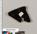 Terracotta fragment of a kylix (drinking cup), Terracotta, Greek, Attic