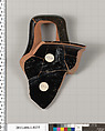 Terracotta fragment of a kylix (drinking cup), Terracotta, Greek, Attic