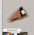Terracotta fragment of a kylix (drinking cup), Attributed to the Briseis Painter [DvB], Terracotta, Greek, Attic