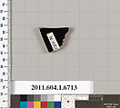 Terracotta fragment of a kylix (drinking cup), Terracotta, Greek, Attic