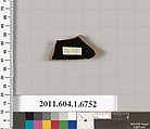 Terracotta fragment of a kylix (drinking cup), Terracotta, Greek, Attic