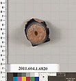Terracotta fragment of a kylix (drinking cup), Terracotta, Greek, Attic