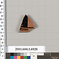 Terracotta fragment of a kylix (drinking cup), Terracotta, Greek, Attic