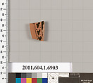 Terracotta fragment of a kylix (drinking cup), Terracotta, Greek, Attic