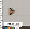 Terracotta fragment of a kylix (drinking cup), Terracotta, Greek, Attic