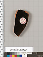 Terracotta fragment of a kylix (drinking cup), Attributed as Brygan [DvB], Terracotta, Greek, Attic