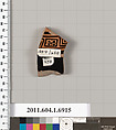 Terracotta fragment of a kylix (drinking cup), Terracotta, Greek, Attic