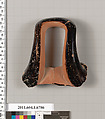 Terracotta fragment of a kylix (drinking cup), Terracotta, Greek, Attic
