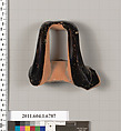 Terracotta fragment of a kylix (drinking cup), Terracotta, Greek, Attic