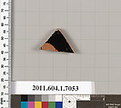 Terracotta fragment of a kylix (drinking cup), Terracotta, Greek, Attic