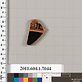 Terracotta fragment of a kylix (drinking cup), Terracotta, Greek, Attic