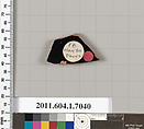Terracotta fragment of a kylix (drinking cup), Attributed to Douris [DvB], Terracotta, Greek, Attic