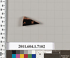 Terracotta fragment of a kylix (drinking cup), Attributed to Douris [DvB], Terracotta, Greek, Attic