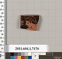 Terracotta rim fragment of a kylix (drinking cup), Attributed to Makron [Dyfri Williams], Terracotta, Greek, Attic