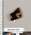 Terracotta rim fragment of a kylix (drinking cup), Attributed to Makron [DvB], Terracotta, Greek, Attic