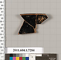 Terracotta rim fragment of a kylix (drinking cup), Terracotta, Greek, Attic