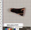 Terracotta fragment of a kylix (drinking cup), Attributed to Makron [DvB], Terracotta, Greek, Attic