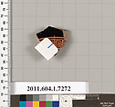 Terracotta fragment of a kylix (drinking cup), Attributed to Makron [DvB], Terracotta, Greek, Attic