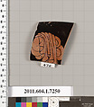 Terracotta rim fragment of a kylix (drinking cup), Attributed to Makron [DvB], Terracotta, Greek, Attic