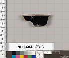 Terracotta rim fragment of a kylix (drinking cup), Terracotta, Greek, Attic