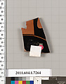 Terracotta fragment of a kylix (drinking cup), Attributed to Makron [DvB], Terracotta, Greek, Attic