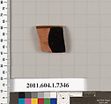 Terracotta rim fragment of a kylix (drinking cup), Attributed to Makron [DvB], Terracotta, Greek, Attic