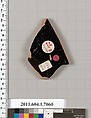 Terracotta fragment of a kylix (drinking cup), Attributed to Douris [DvB], Terracotta, Greek, Attic