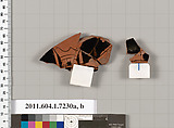 Terracotta fragments of a kylix (drinking cup), Attributed to Makron [DvB], Terracotta, Greek, Attic