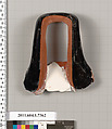 Terracotta fragment of a kylix (drinking cup), Terracotta, Greek, Attic