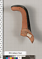 Terracotta fragment of a kylix (drinking cup), Terracotta, Greek, Attic