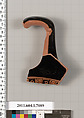 Terracotta fragment of a kylix (drinking cup), Terracotta, Greek, Attic
